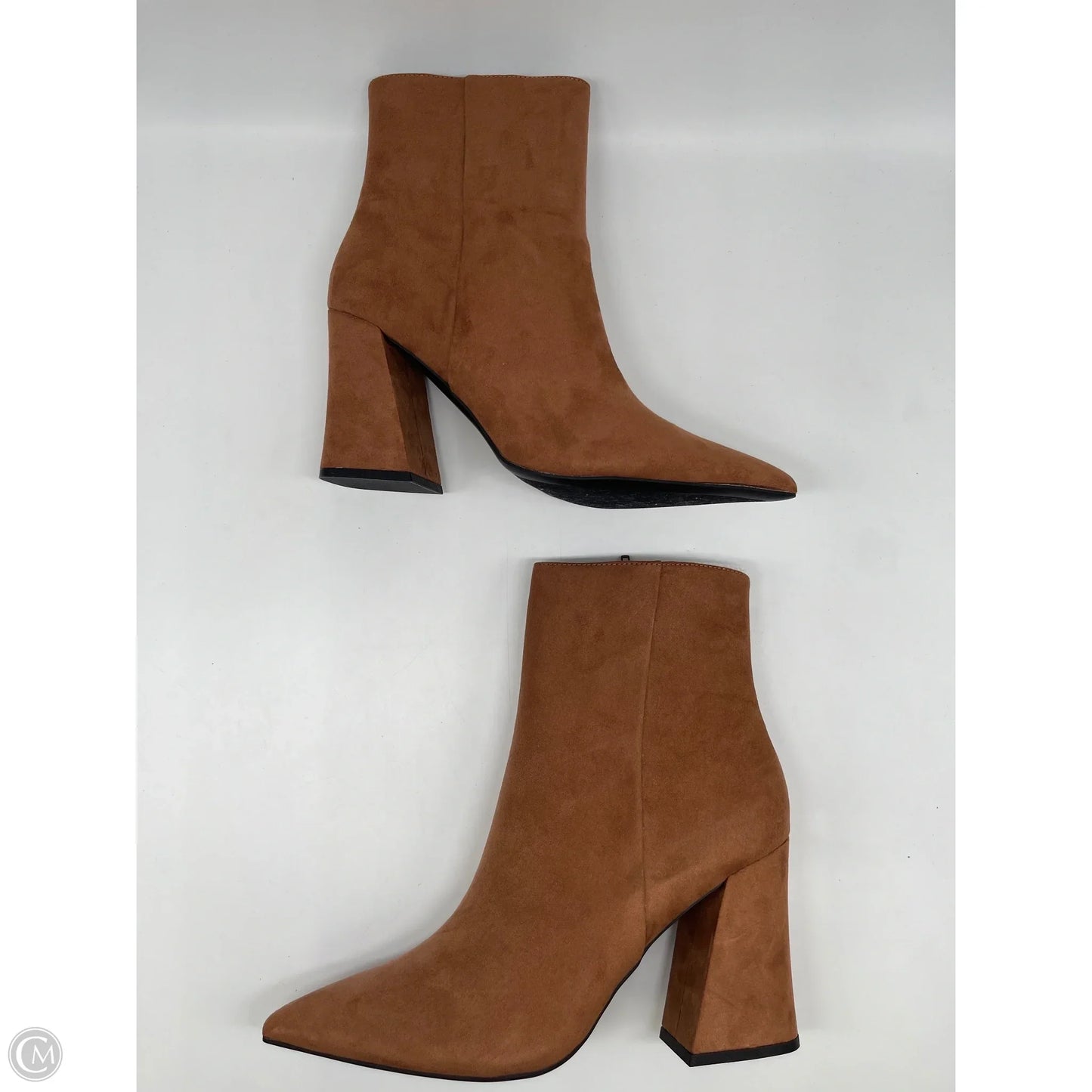 Boots Ankle Heels By Madden Girl In Brown, Size: 10
