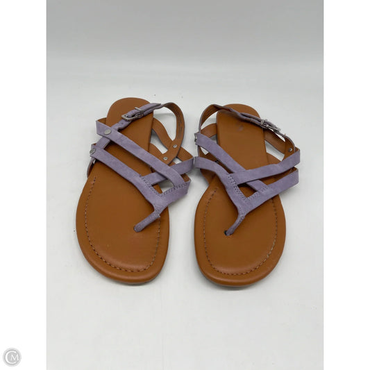 Sandals Flats By Franco Sarto In Purple, Size: 8.5