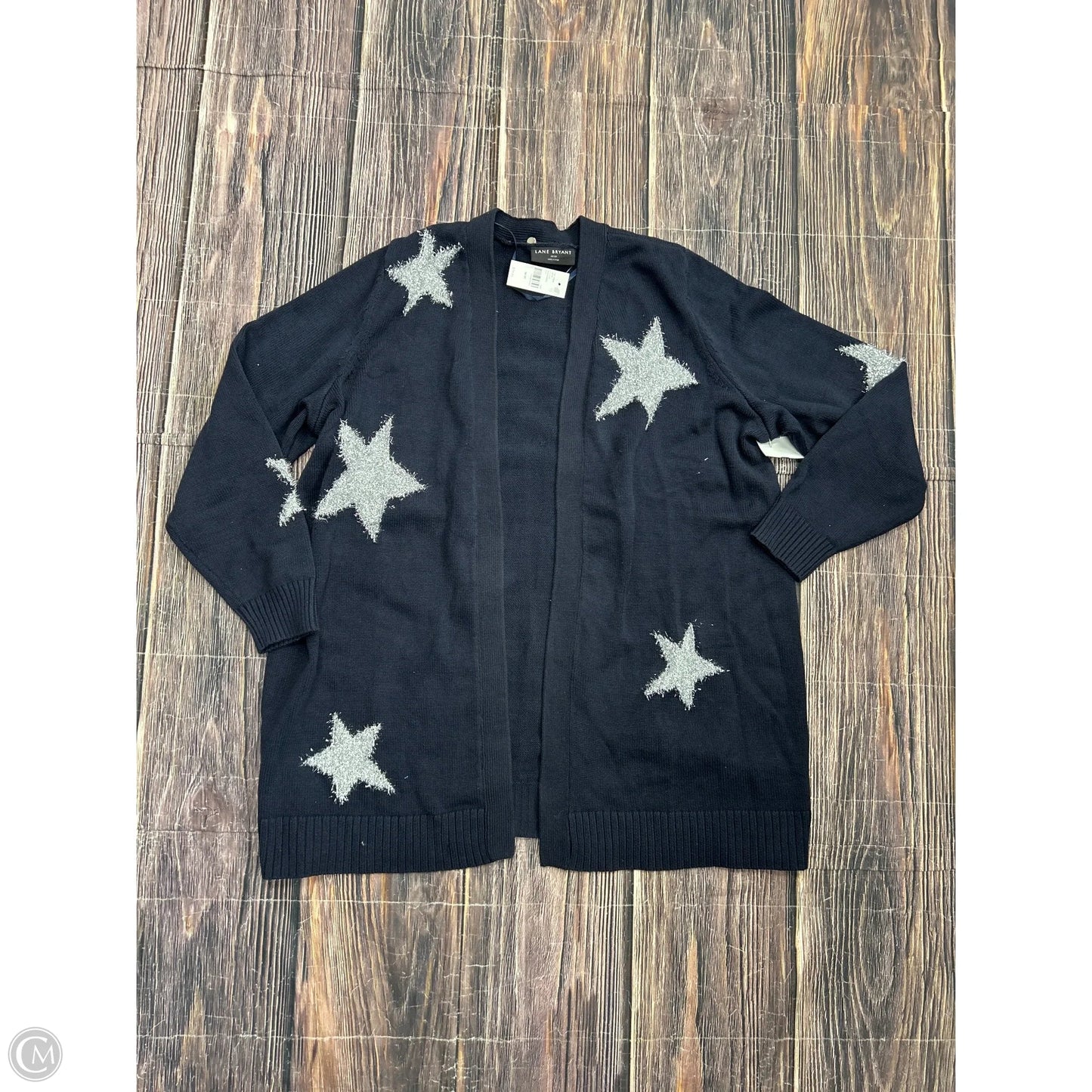 Sweater Cardigan By Lane Bryant In Navy, Size: 1x