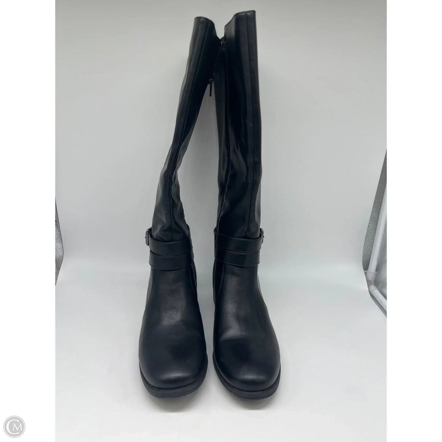 Boots Mid-calf Flats By Croft And Barrow In Black, Size: 9.5