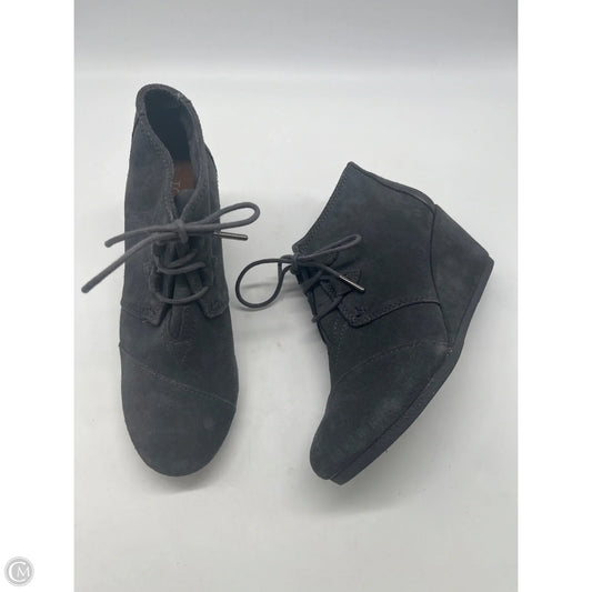 Boots Ankle Heels By Toms In Grey, Size: 8
