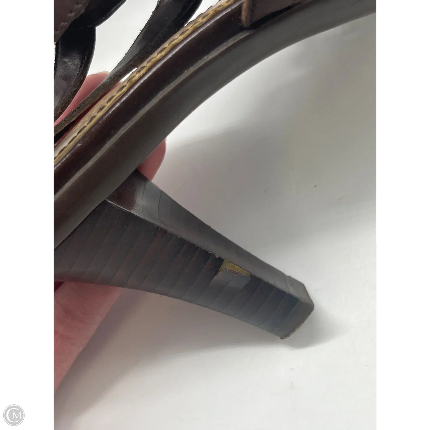 Shoes Heels Kitten By Anne Klein In Brown, Size: 8