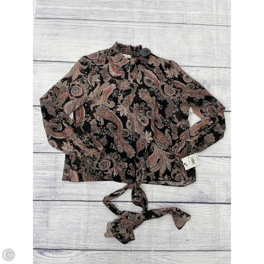 Top Long Sleeve By Ophelia Roe In Paisley Print, Size: S