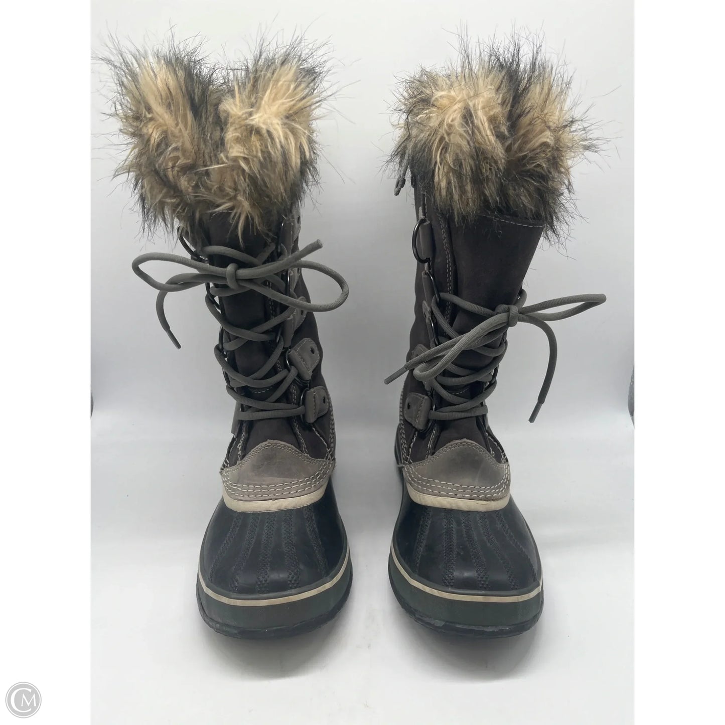 Boots Mid-calf Flats By Sorel In Grey, Size: 8.5