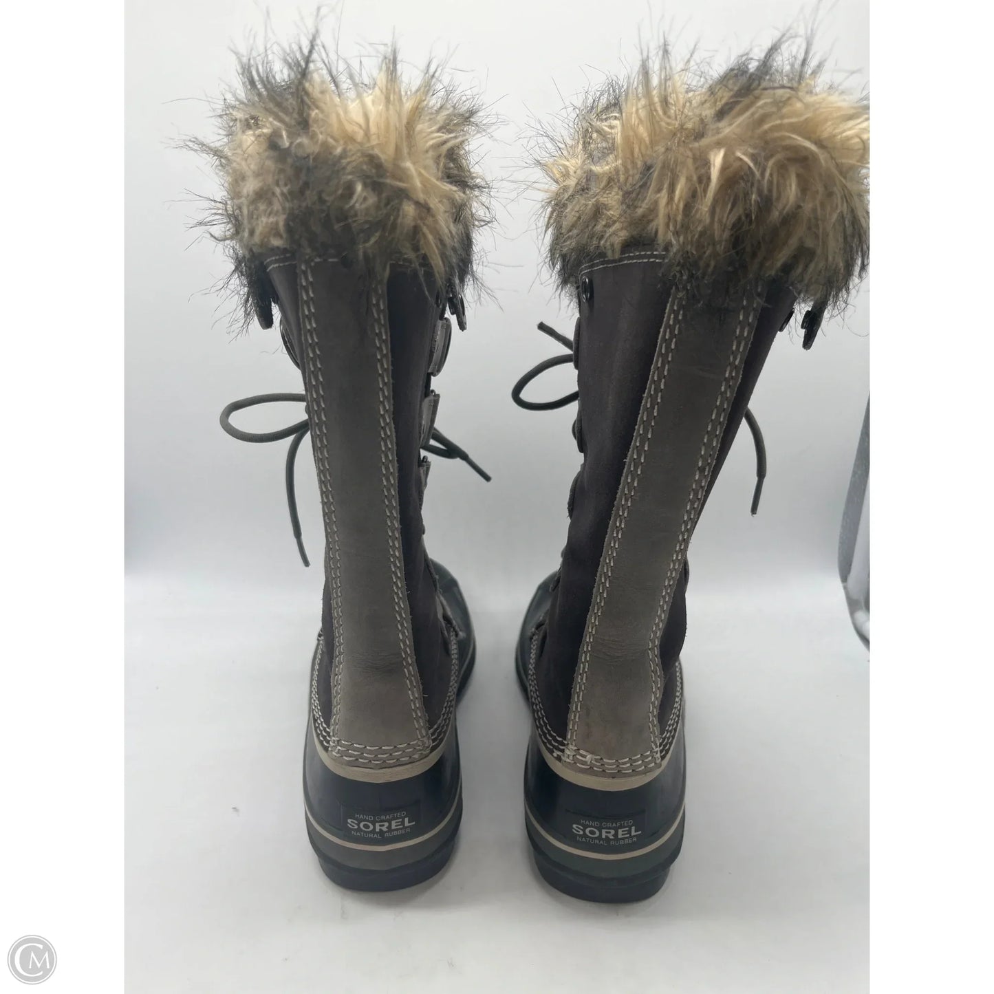 Boots Mid-calf Flats By Sorel In Grey, Size: 8.5