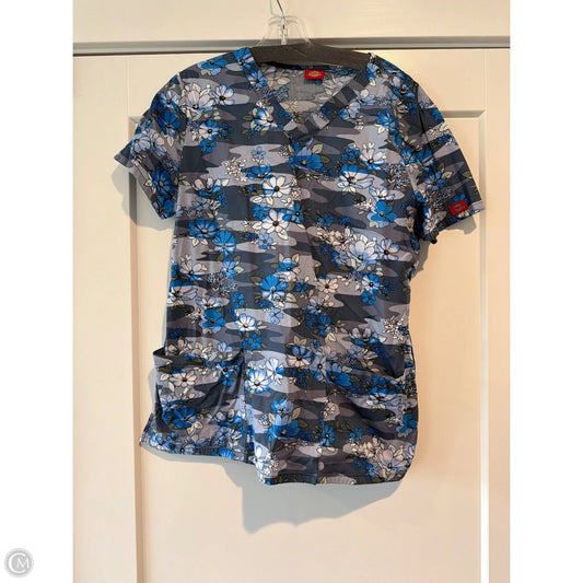 Top Short Sleeve By Dickies In Floral Print, Size: M