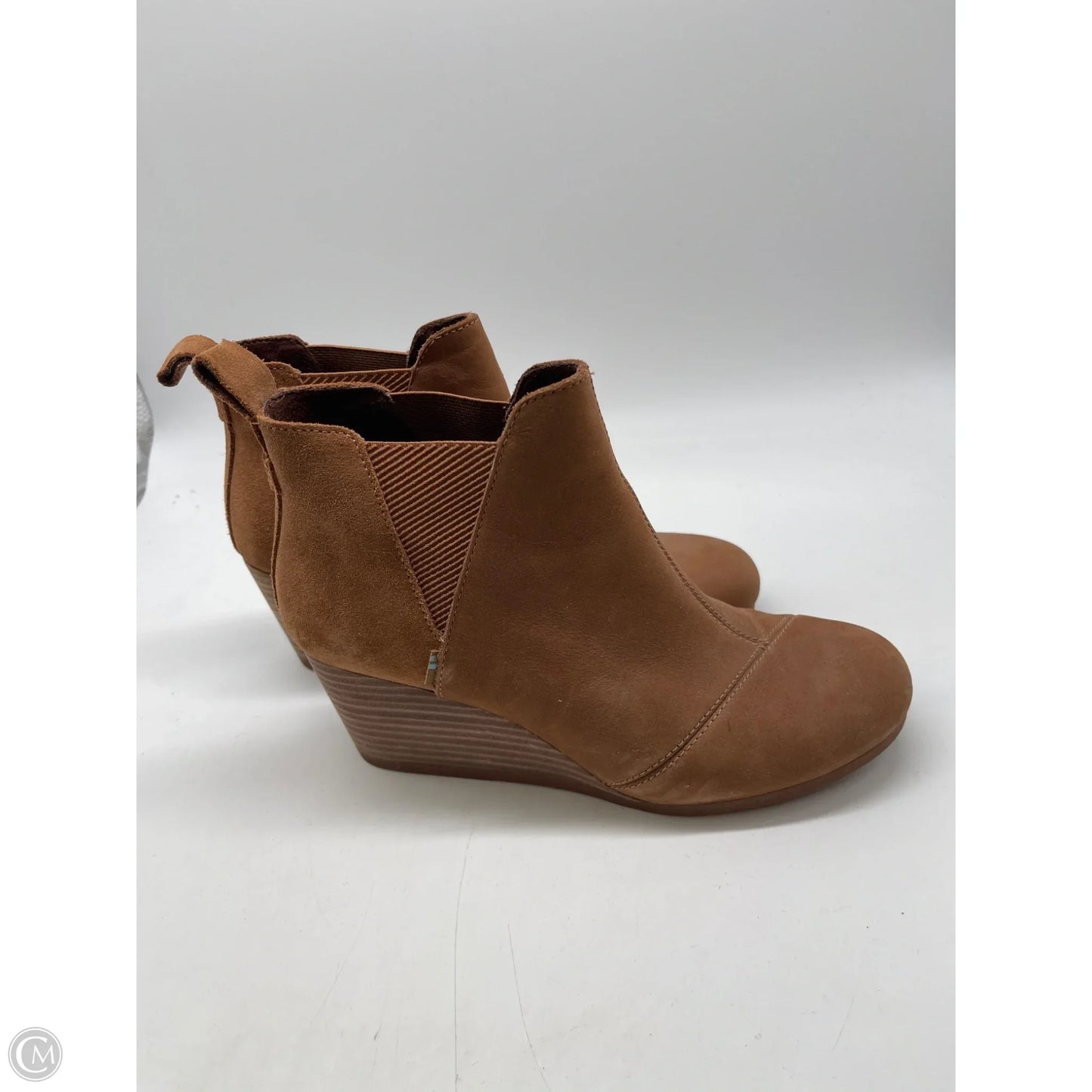 Boots Ankle Heels By Toms In Tan, Size: 8