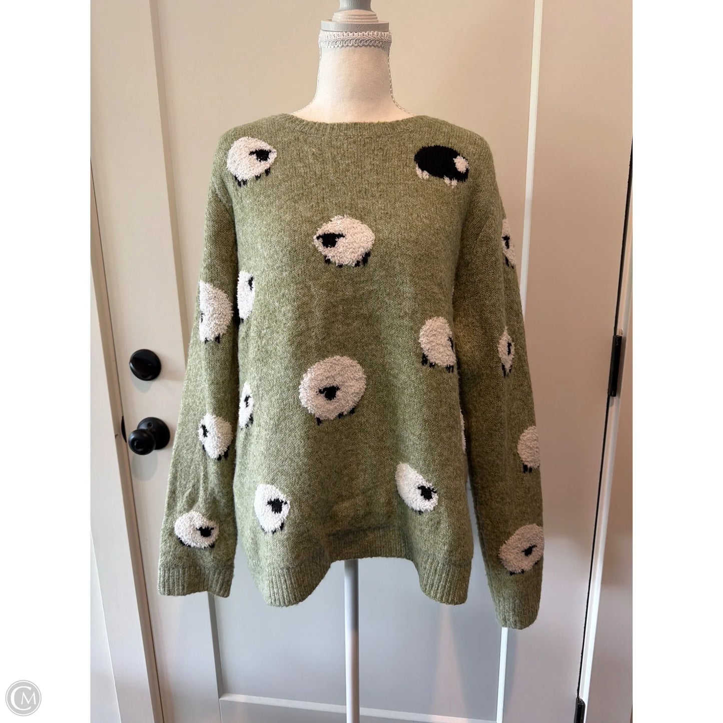 Sweater By Clothes Mentor In Green, Size: Xl