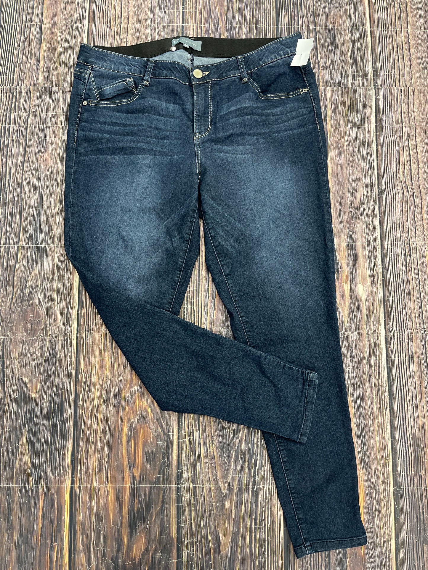 Blue Denim Jeans Skinny Wit & Wisdom, Size 18w