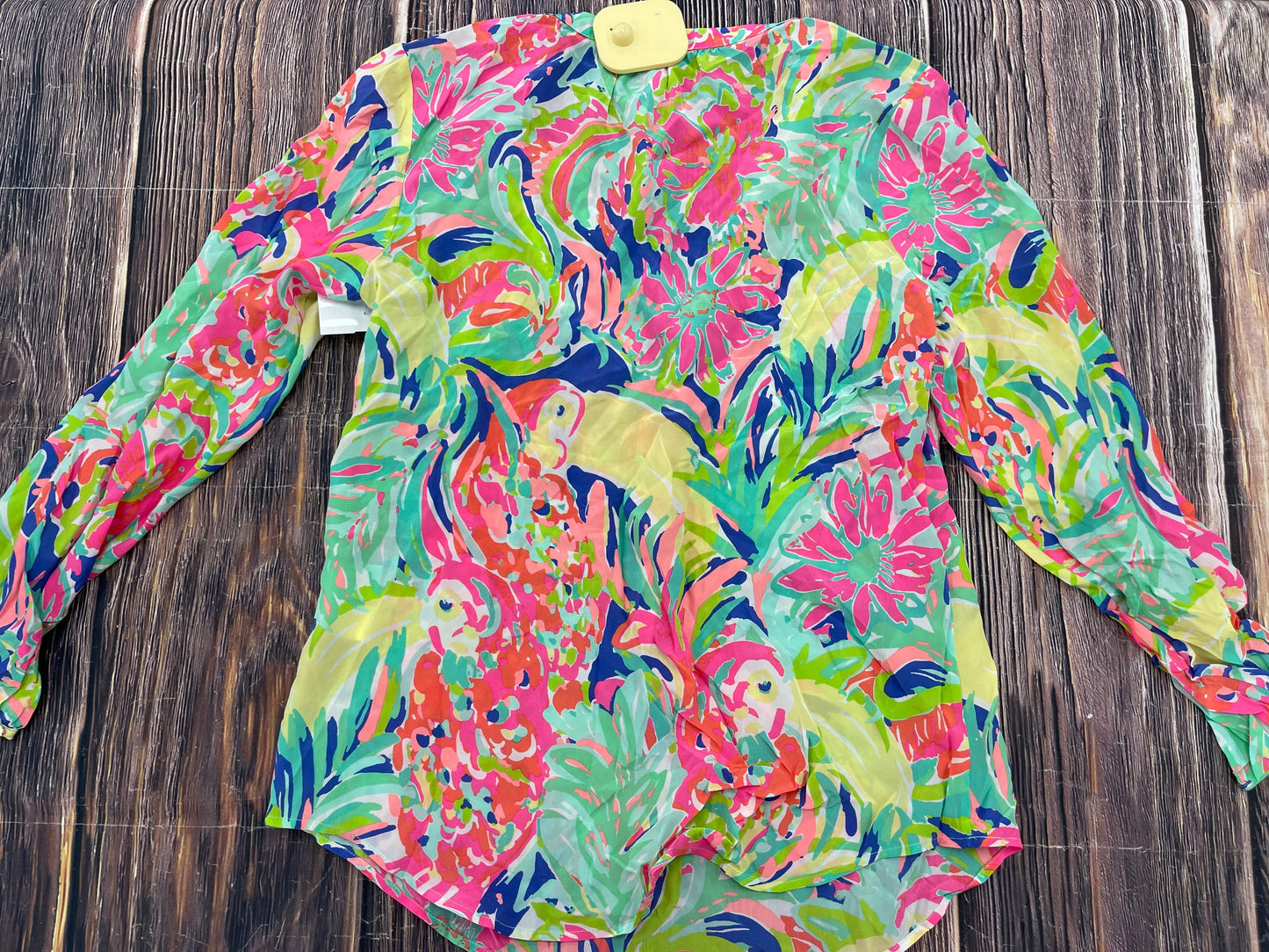 Green Top Long Sleeve Lilly Pulitzer, Size M