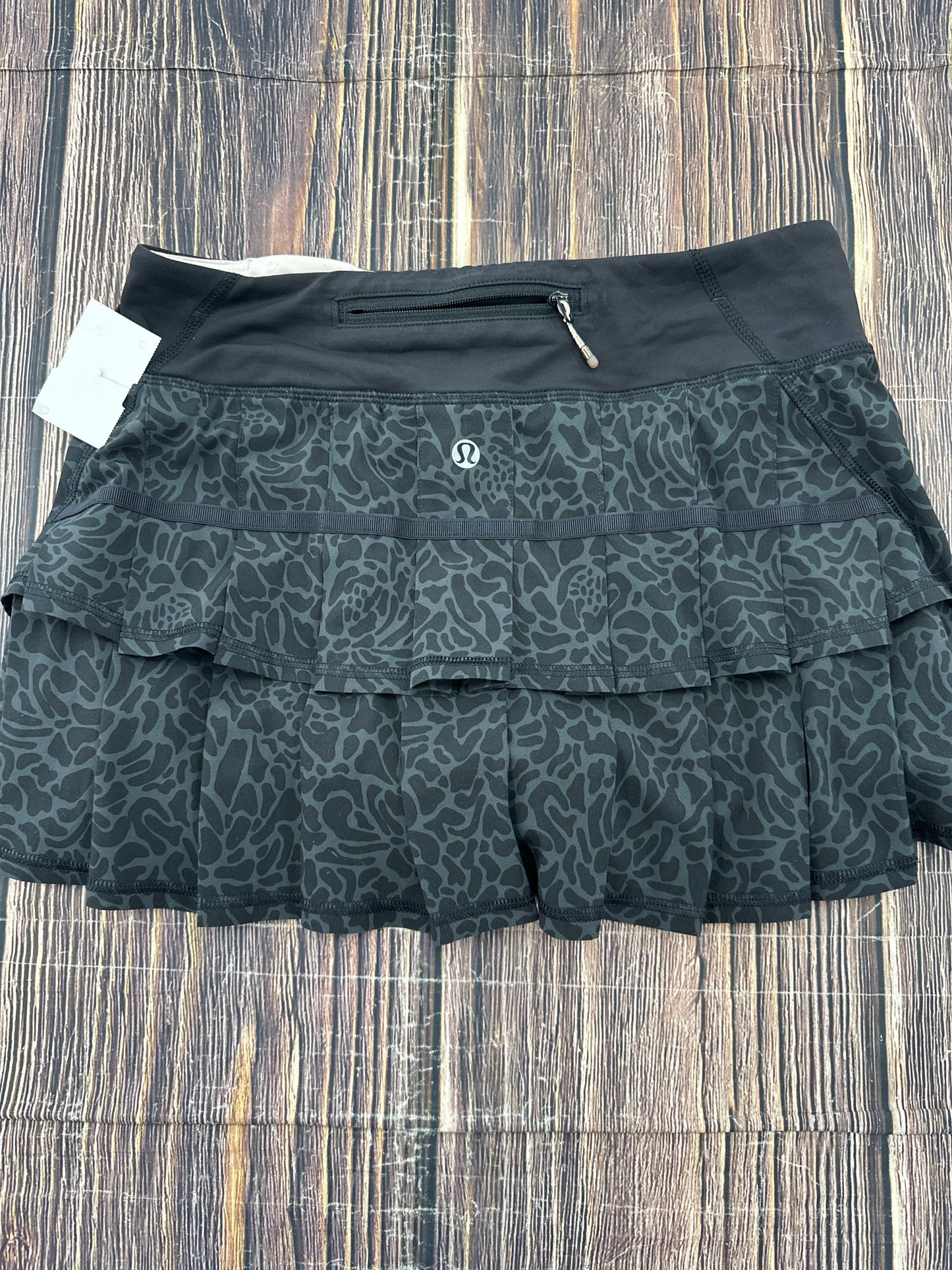 Athletic Skort By Lululemon In Black, Size: 4