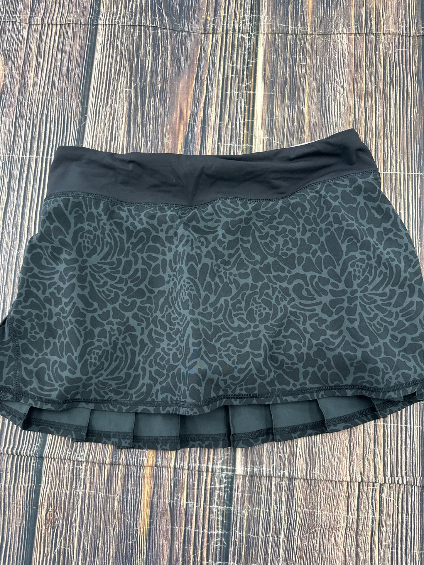 Athletic Skort By Lululemon In Black, Size: 4