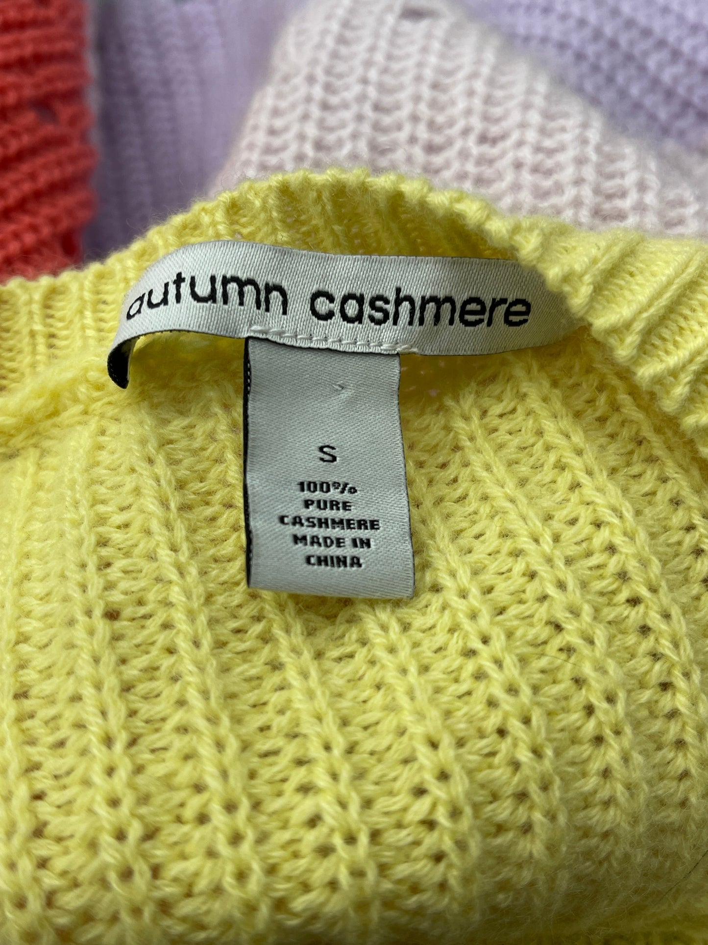 Sweater By Autumn Cashmere In Yellow, Size: S