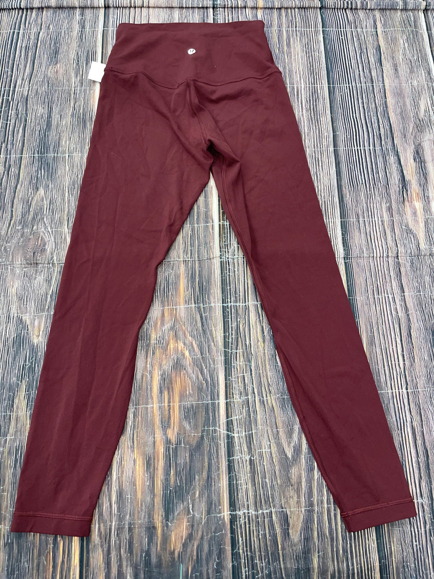 Athletic Leggings By Lululemon In Red, Size: 4