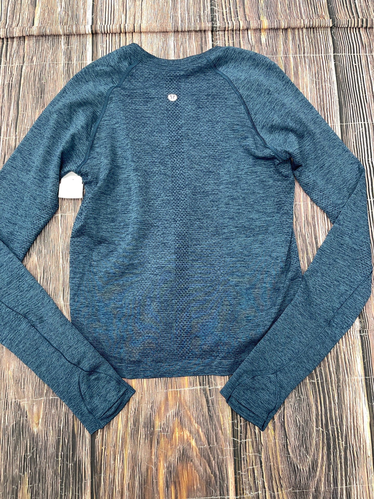 Athletic Top Long Sleeve Crewneck By Lululemon In Blue, Size: S