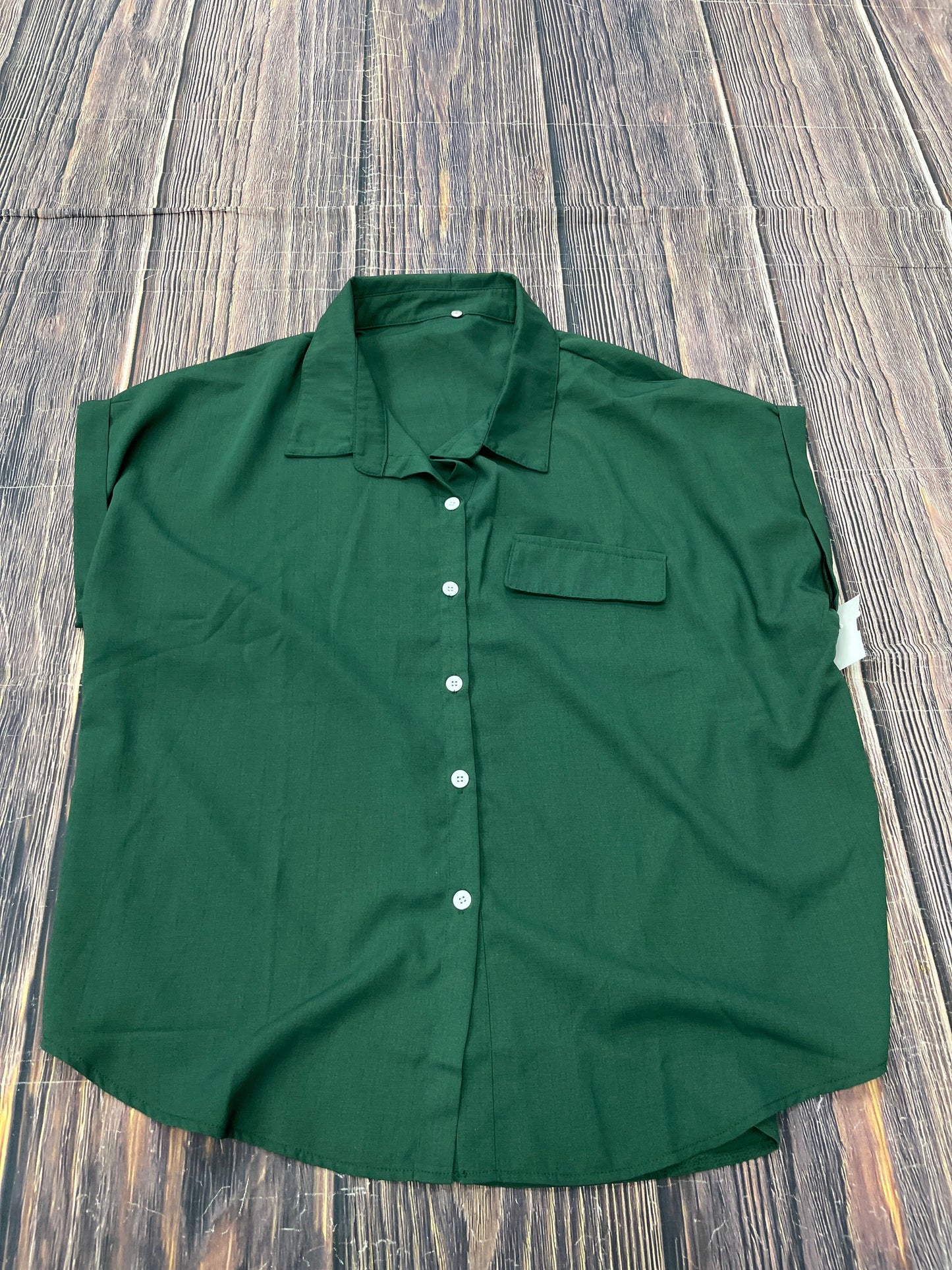 Top Short Sleeve By Shein In Green, Size: 2x