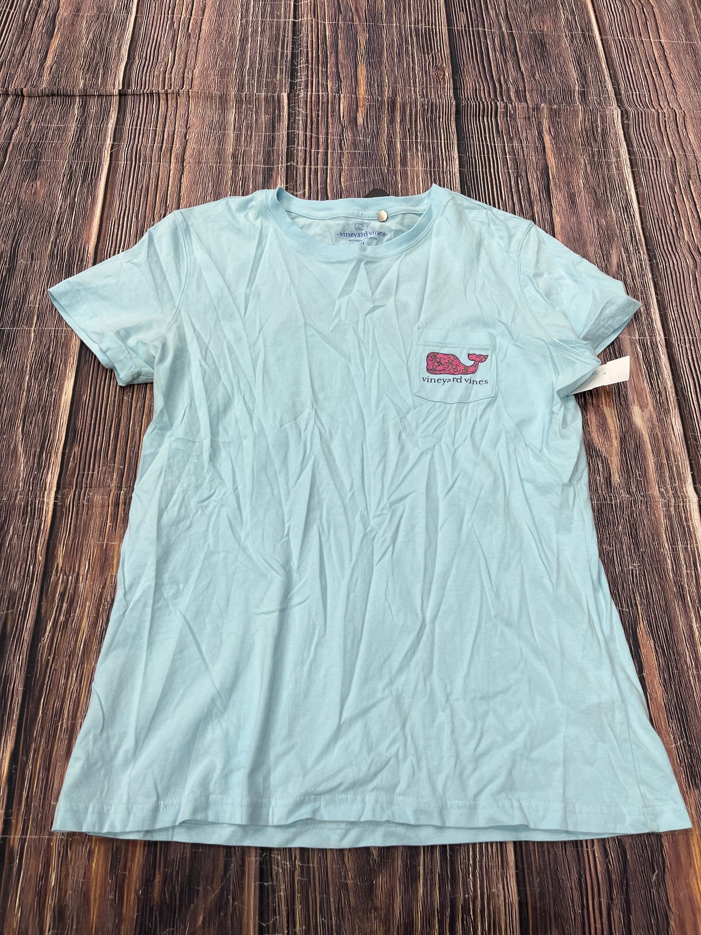 Top Short Sleeve Basic By Vineyard Vines In Blue, Size: M