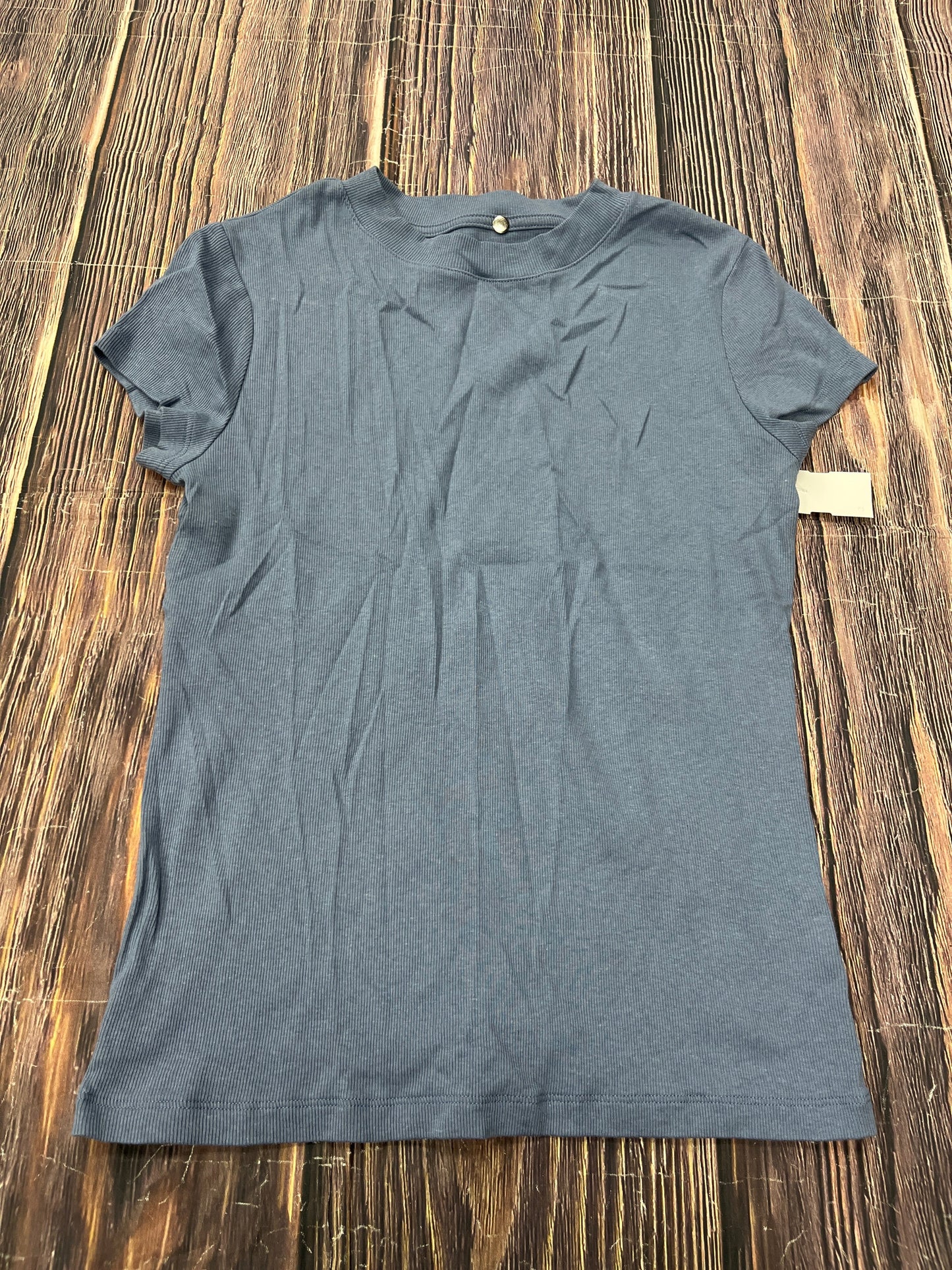 Top Short Sleeve Basic By A New Day In Blue, Size: M