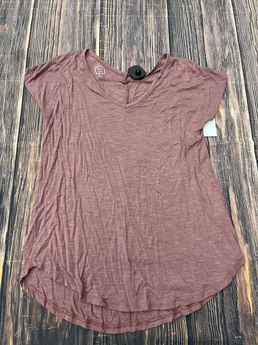 Top Short Sleeve Basic By Maurices In Purple, Size: M