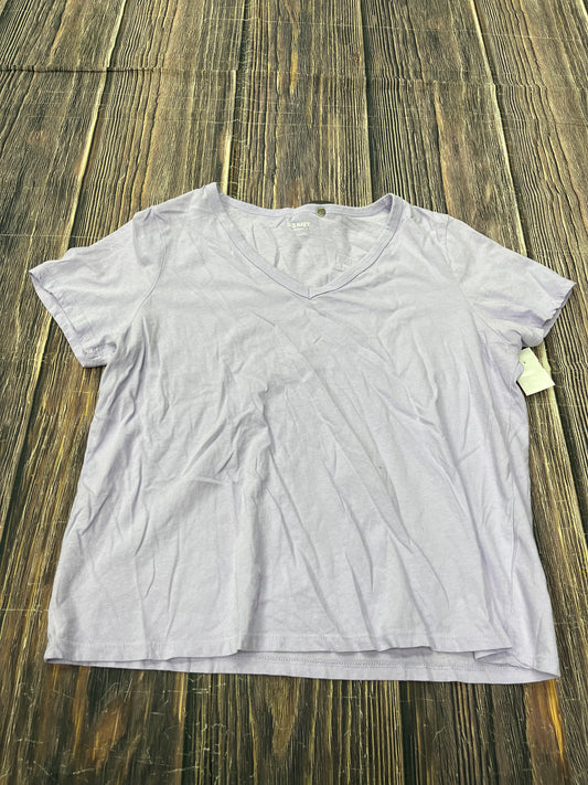 Top Short Sleeve Basic By Old Navy In Purple, Size: L