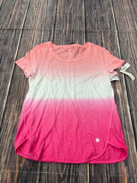 Top Short Sleeve Basic By Talbots In Pink, Size: M