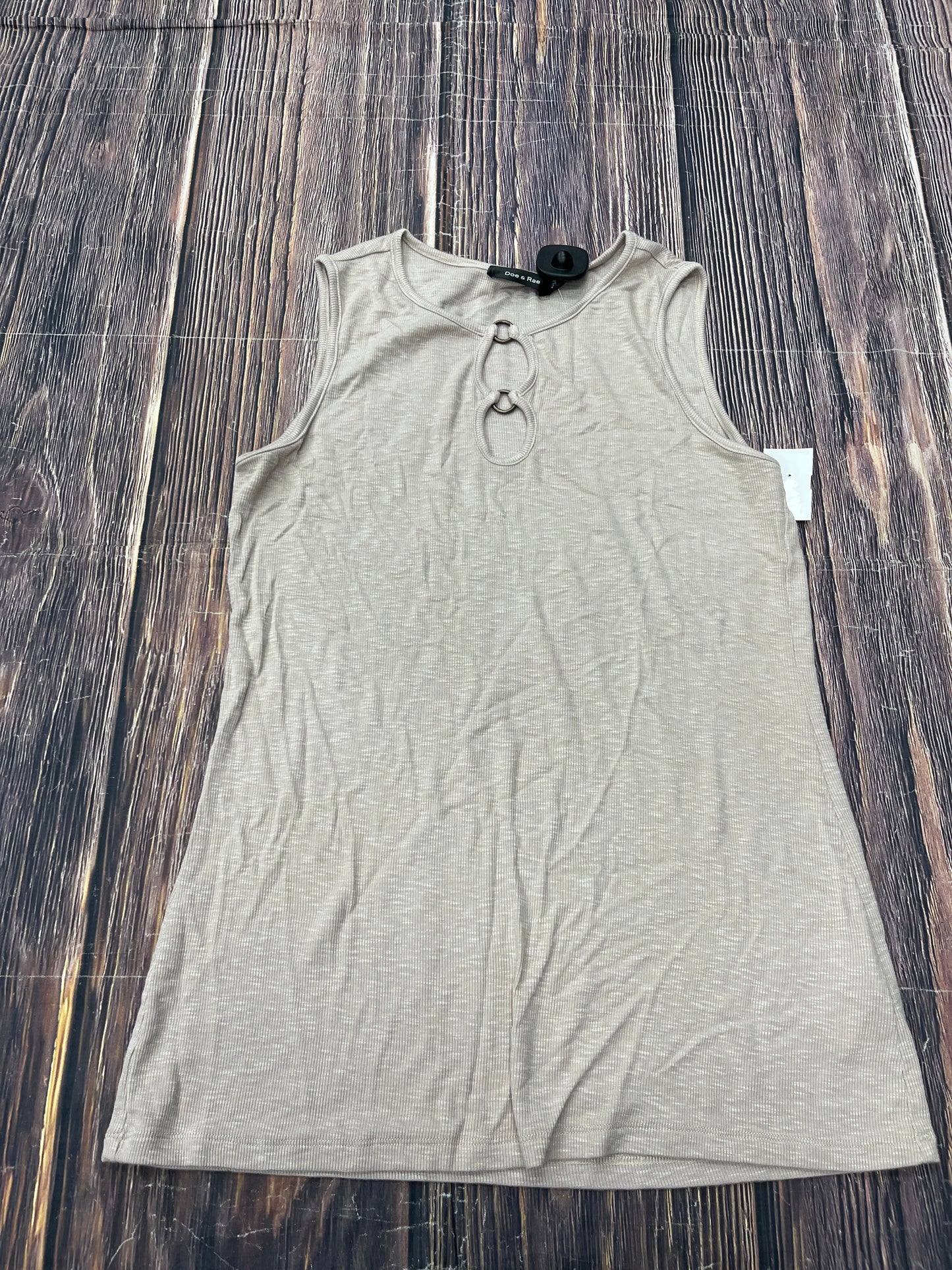 Tank Top By Doe & Rae In Tan, Size: M