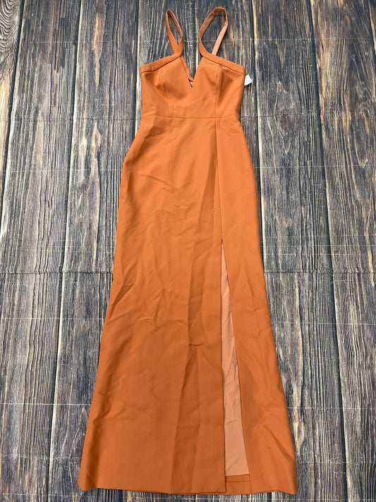 Dress Party Long By Bcbgmaxazria In Orange, Size: 2