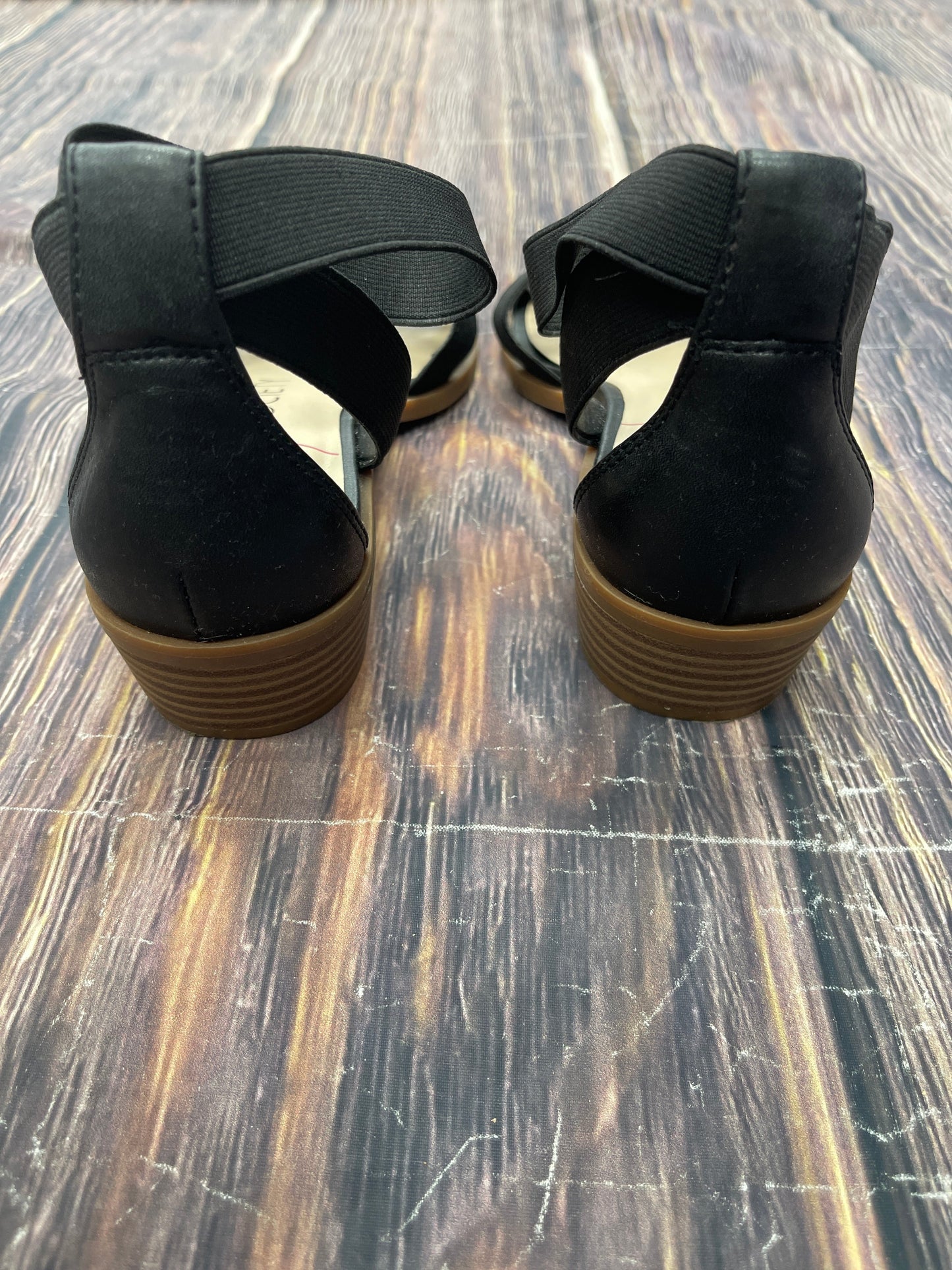 Sandals Heels Block By Sole Society In Black, Size: 8.5