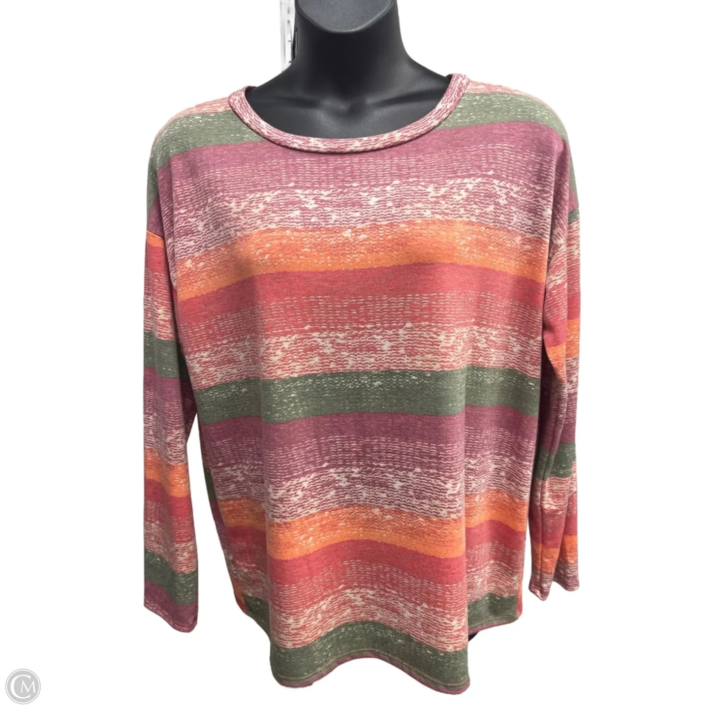 Top Long Sleeve By Haptics In Red, Size: 1x