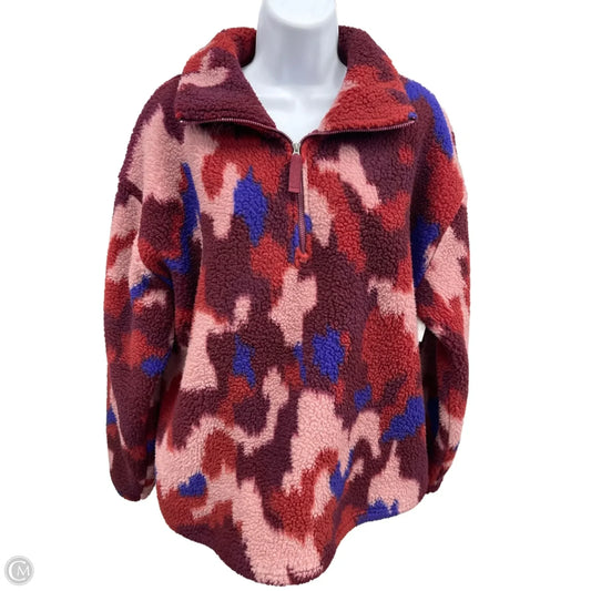 Sweatshirt Collar By Eddie Bauer In Red, Size: L