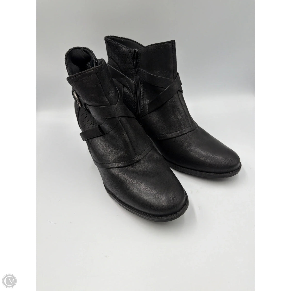 Boots Ankle Heels By Bare Traps In Black, Size: 9.5