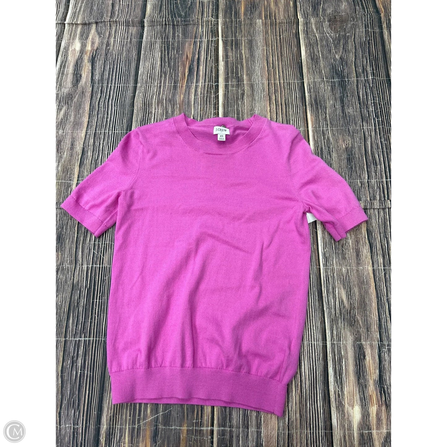 Top Short Sleeve By J. Crew In Pink, Size: Xs