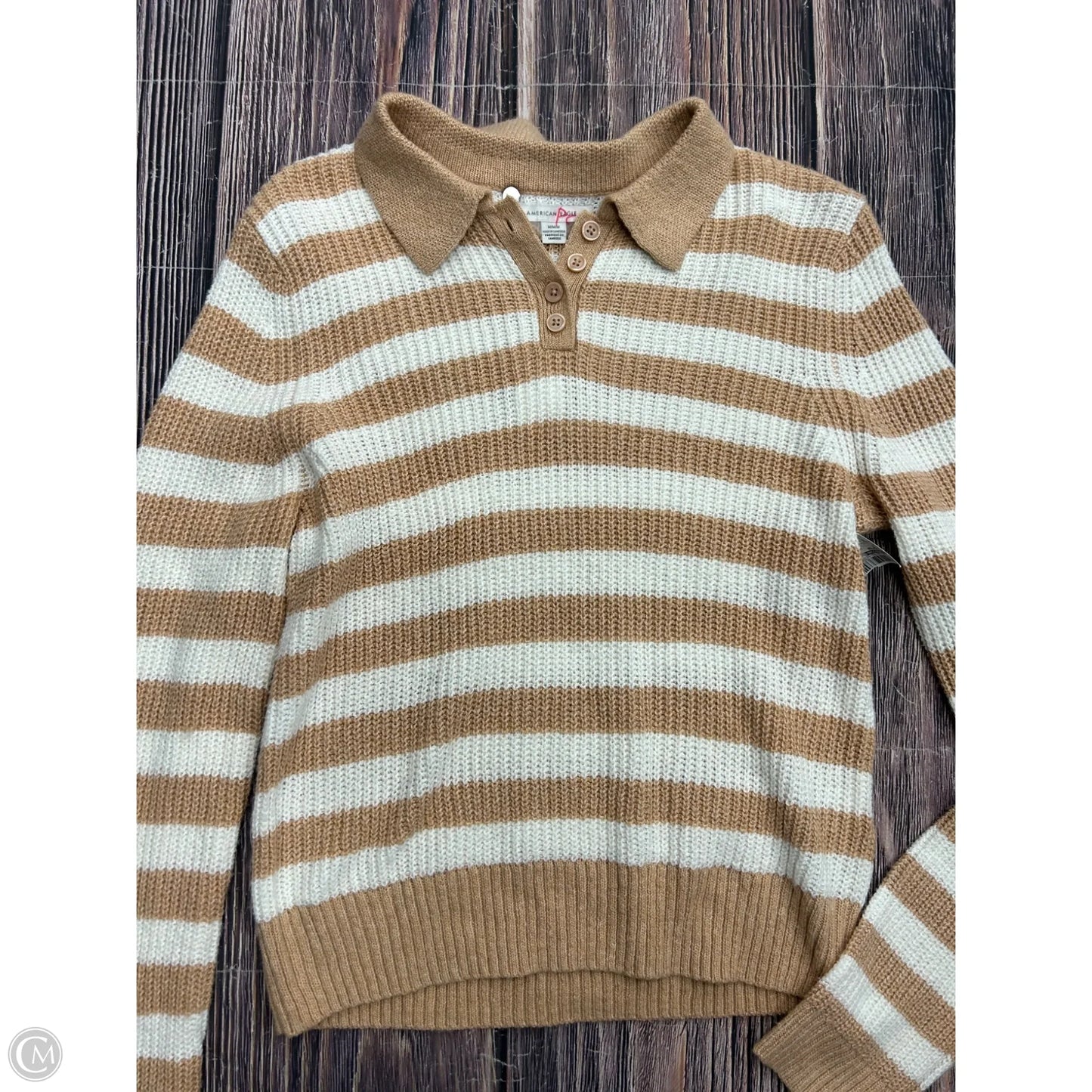 Sweater By American Eagle In Tan, Size: M