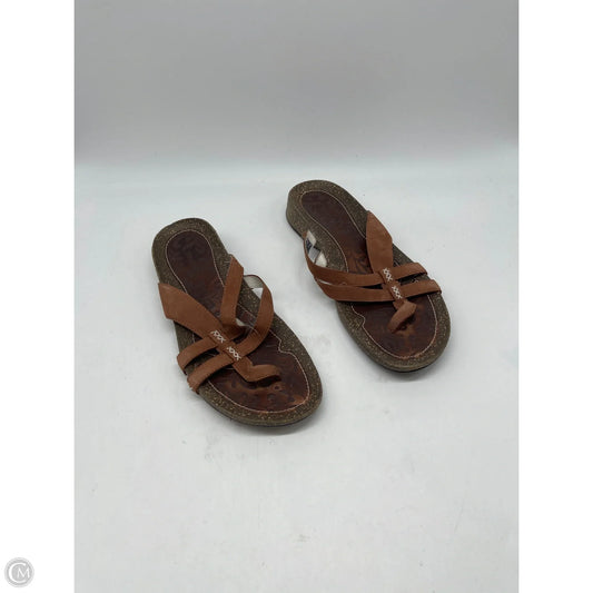 Sandals Flats By Teva In Brown, Size: 9