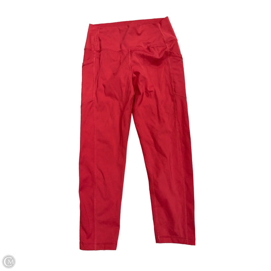 Athletic Leggings By Zyia In Red, Size: 6