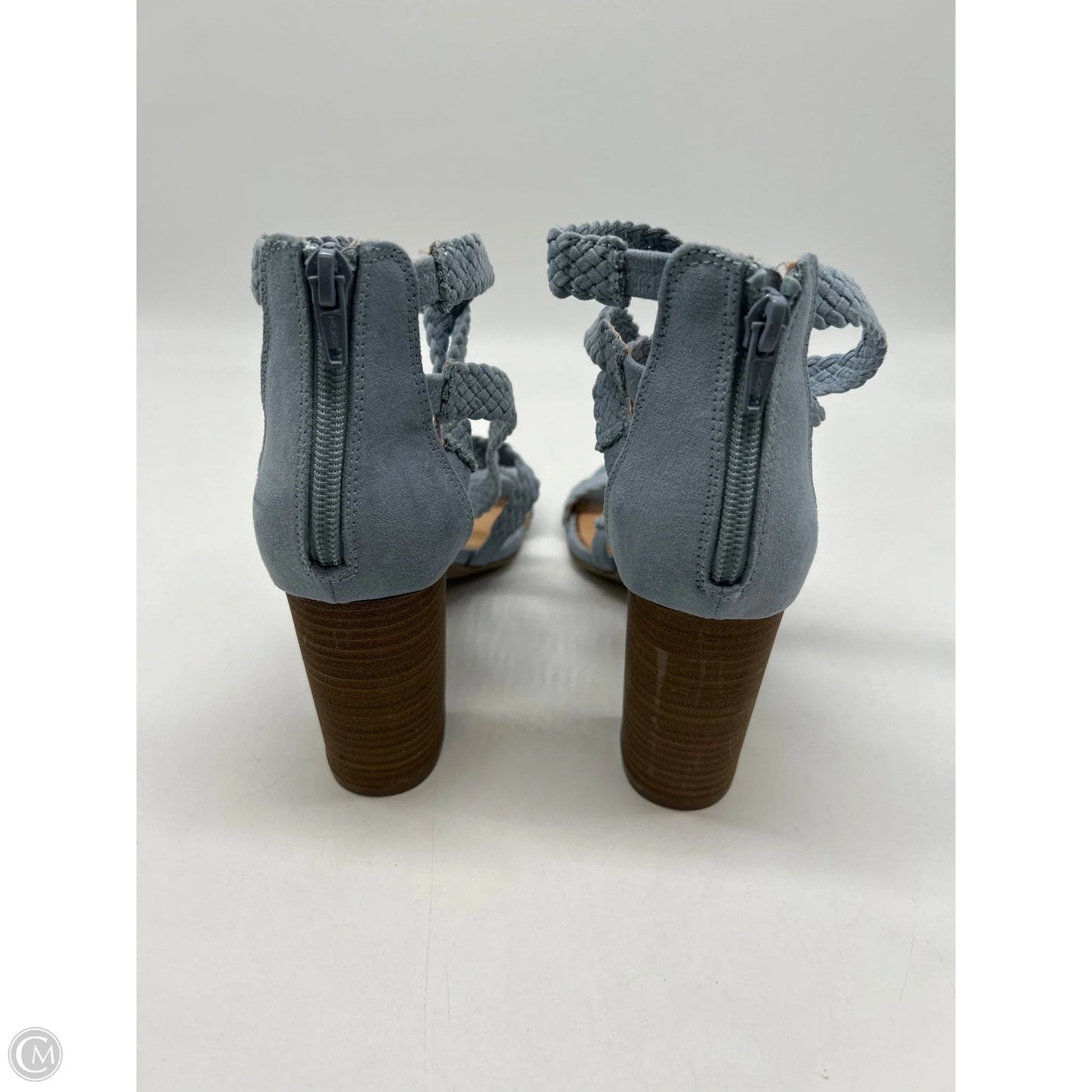 Sandals Heels Block By Lc Lauren Conrad In Blue, Size: 8