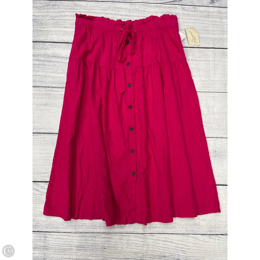 Skirt Midi By Universal Thread In Pink, Size: Xl