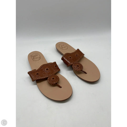 Sandals Flats By Jack Rogers In Brown, Size: 8