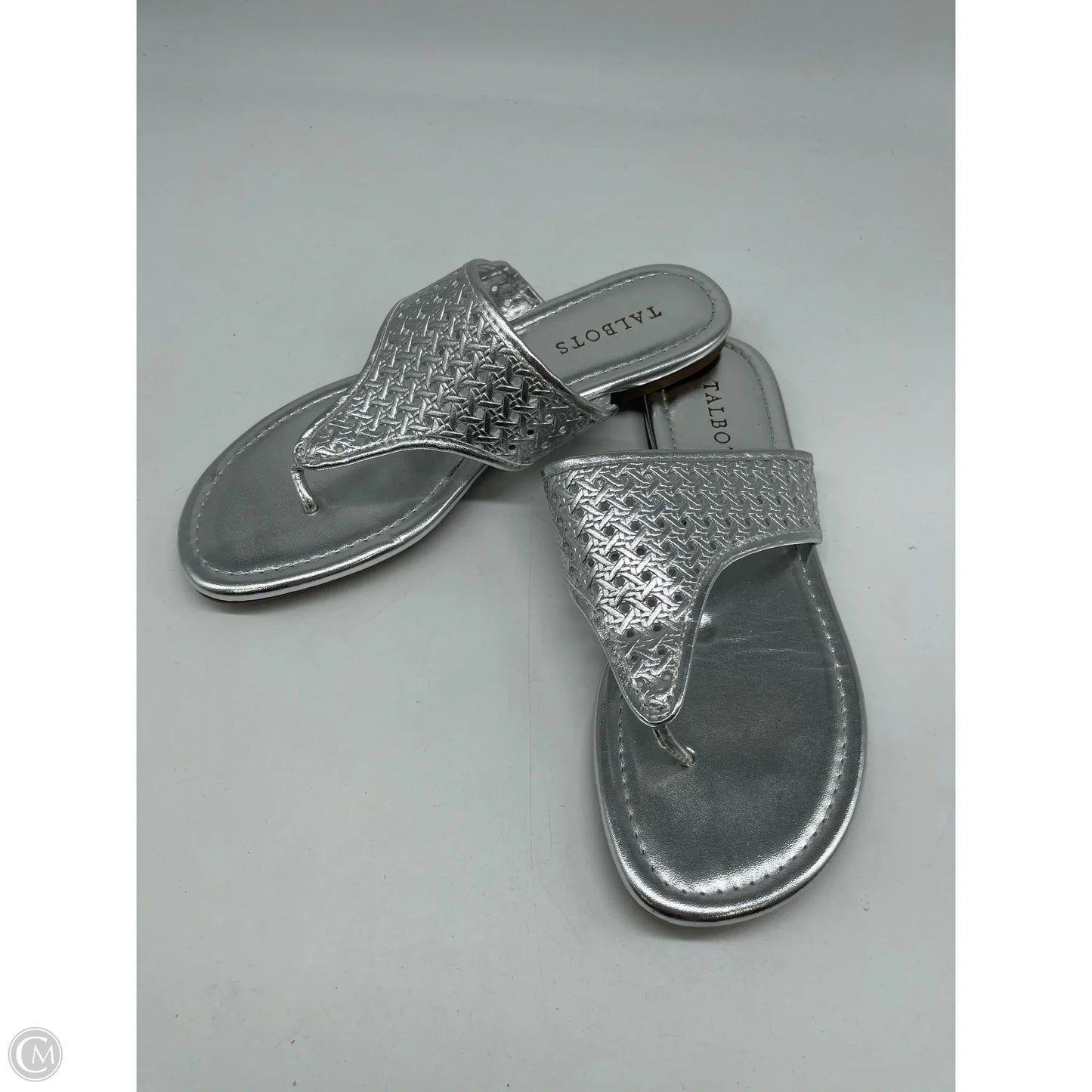 Sandals Flats By Talbots In Silver, Size: 7