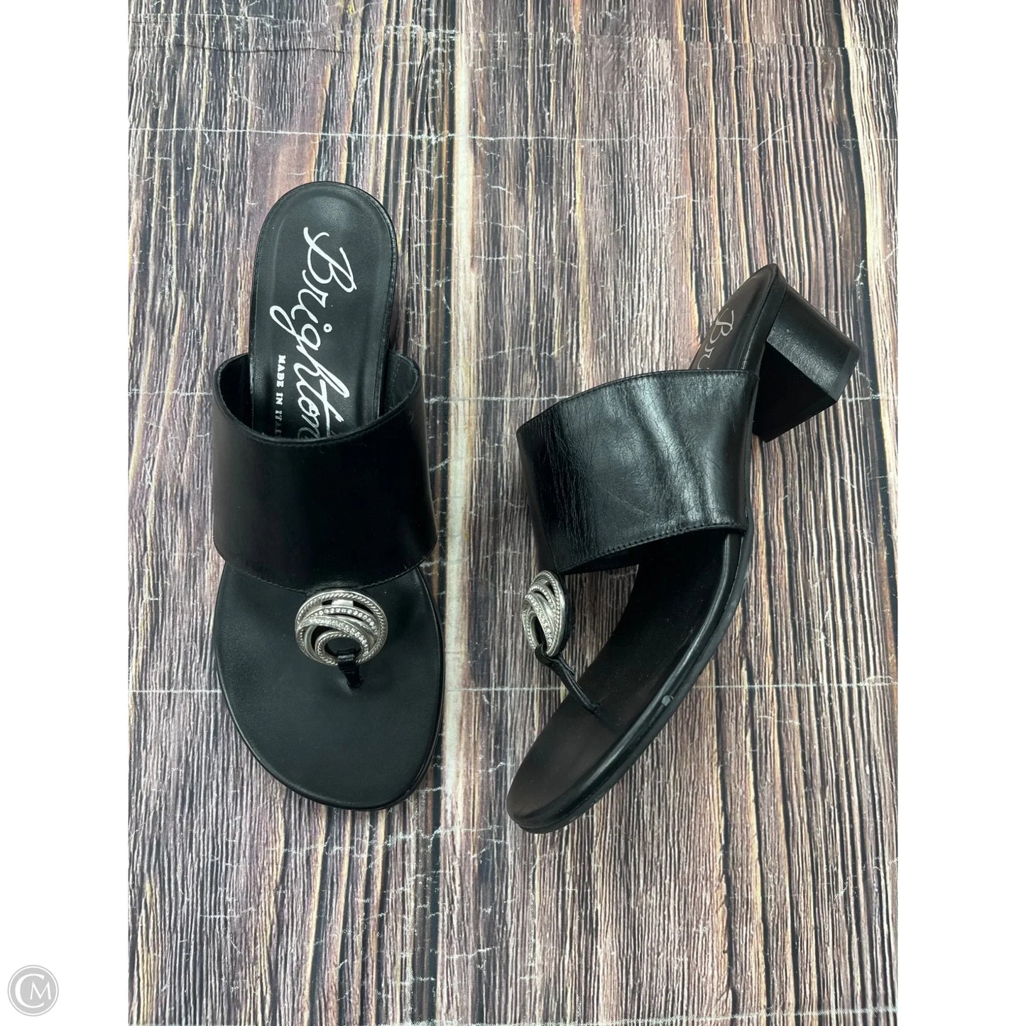 Sandals Heels Block By Brighton In Black, Size: 8