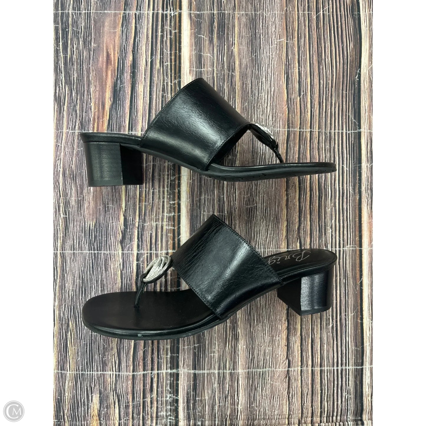 Sandals Heels Block By Brighton In Black, Size: 8