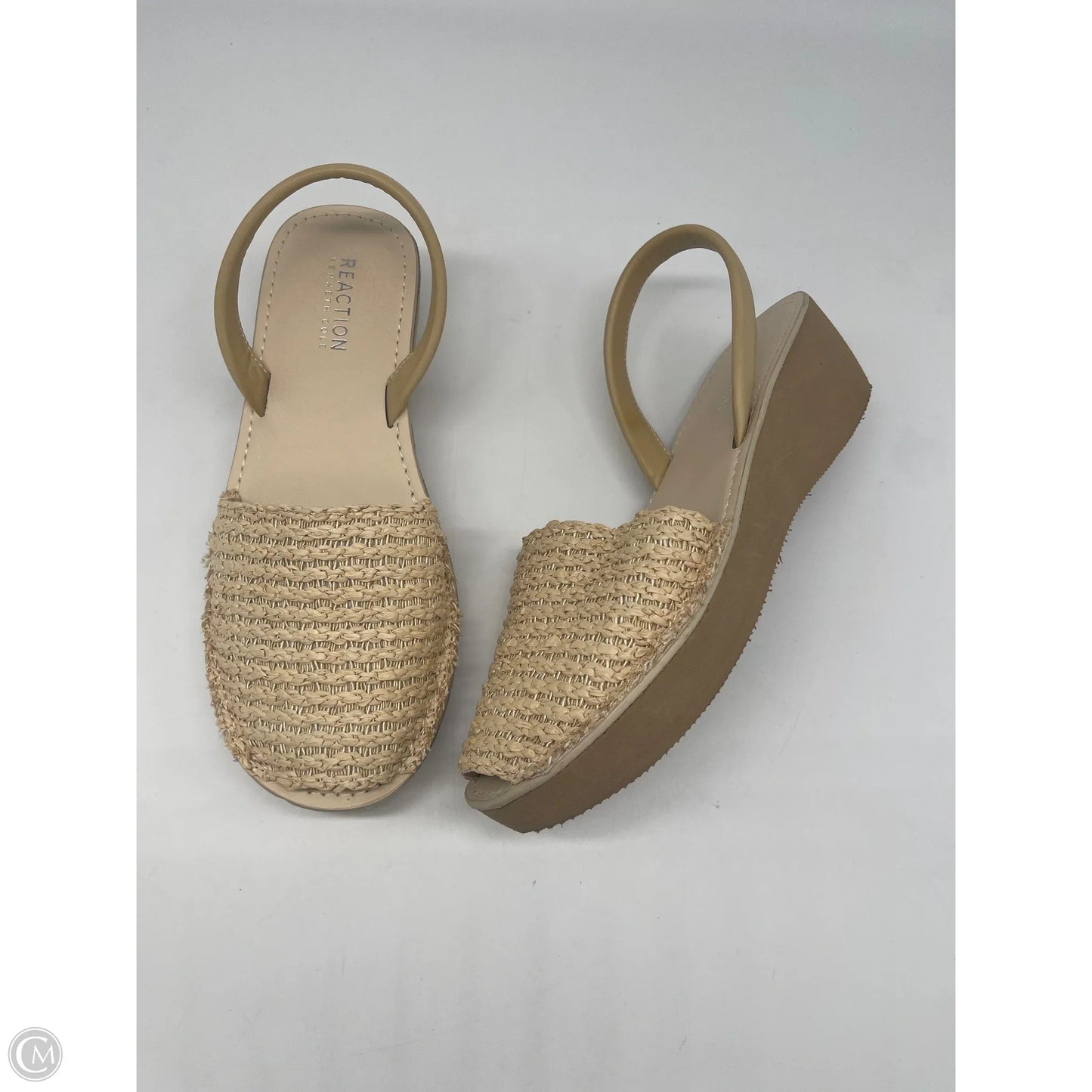 Shoes Heels Wedge By Kenneth Cole Reaction In Tan, Size: 8