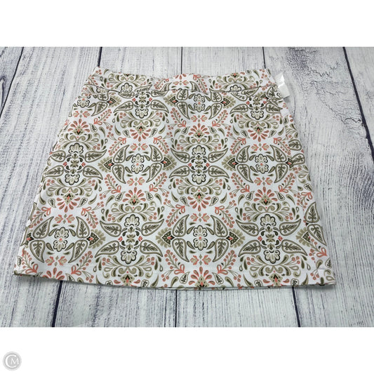 Skort By Croft And Barrow In Green & White, Size: 10