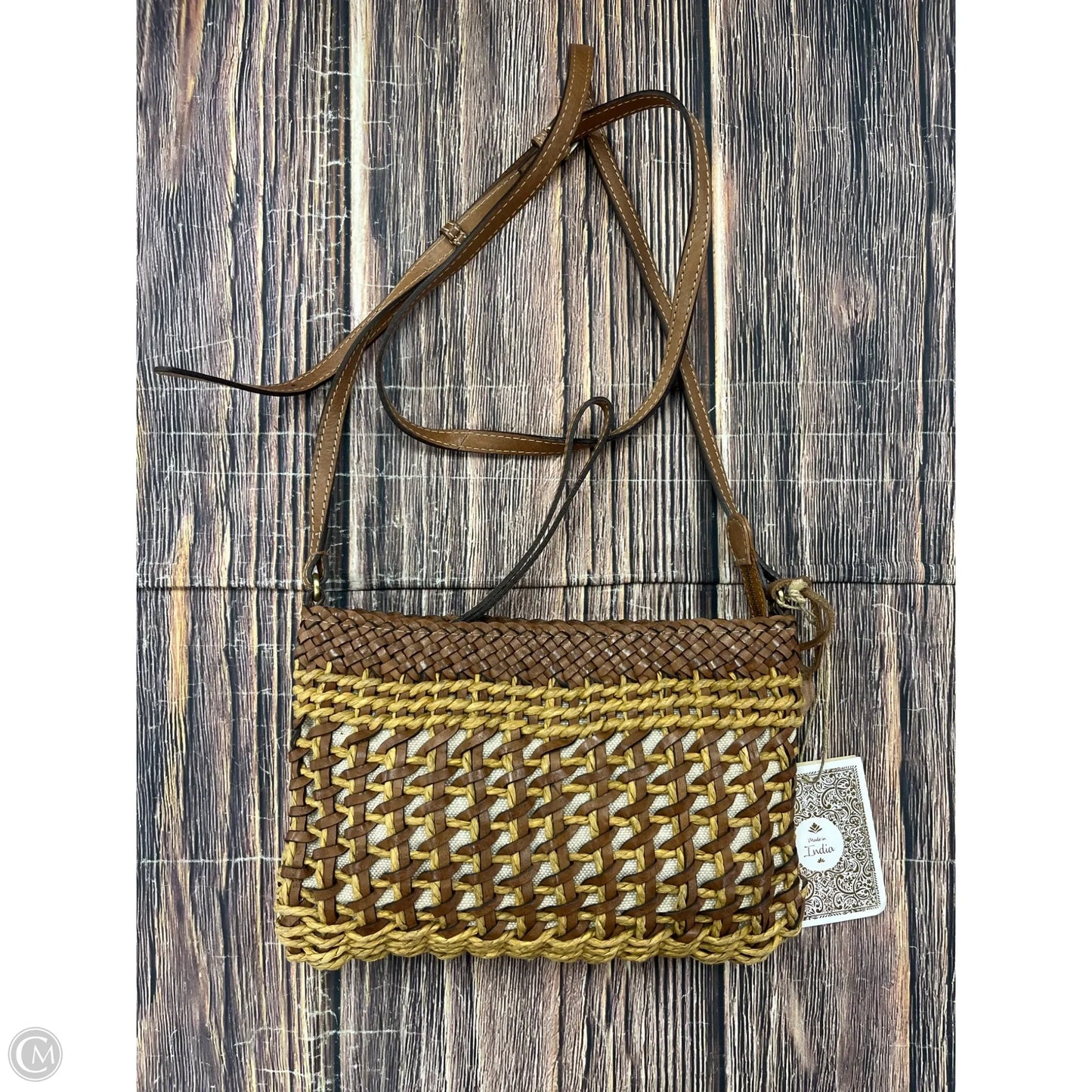 Crossbody Leather By Clothes Mentor, Size: Small