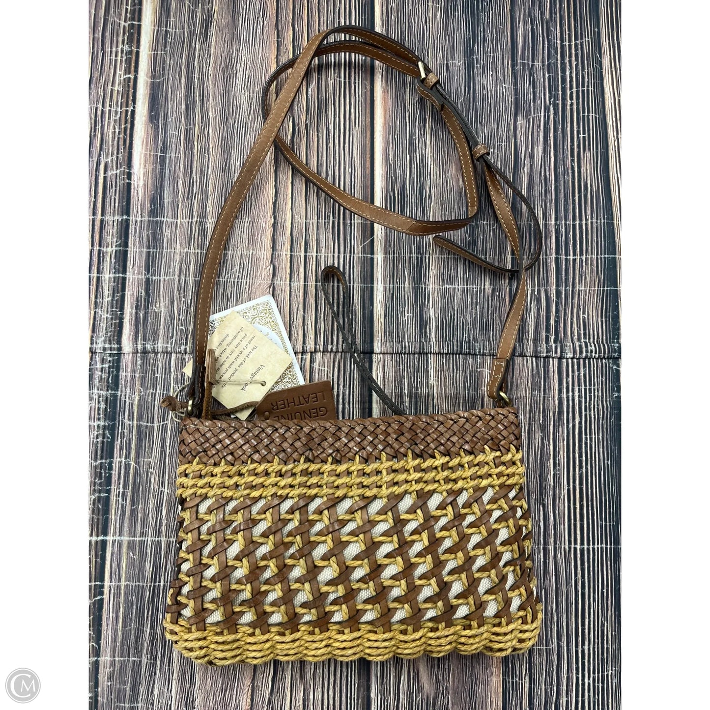 Crossbody Leather By Clothes Mentor, Size: Small