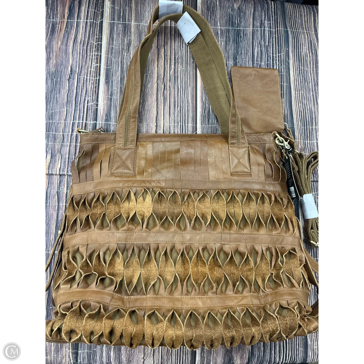 Tote Leather By Cmb, Size: Large