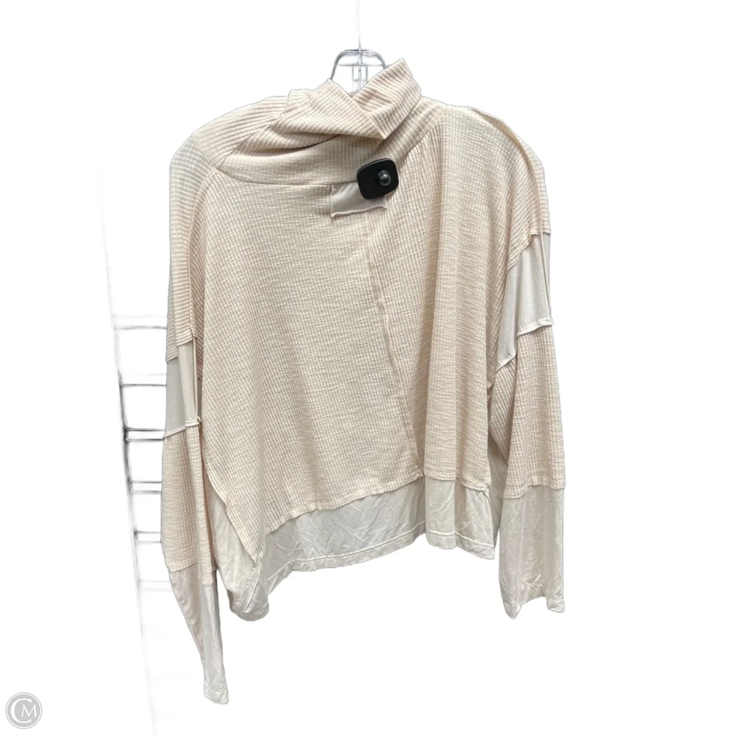 Top Long Sleeve By Pol In Cream, Size: M