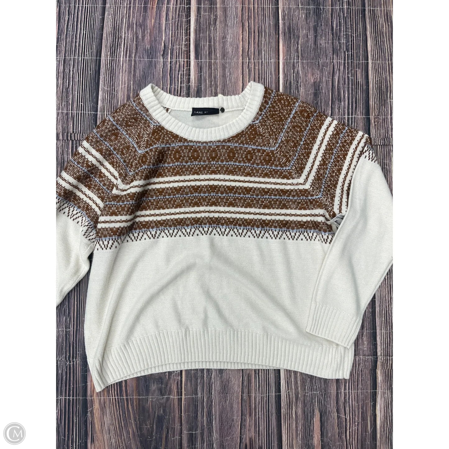 Sweater By Lane Bryant In White, Size: 1x