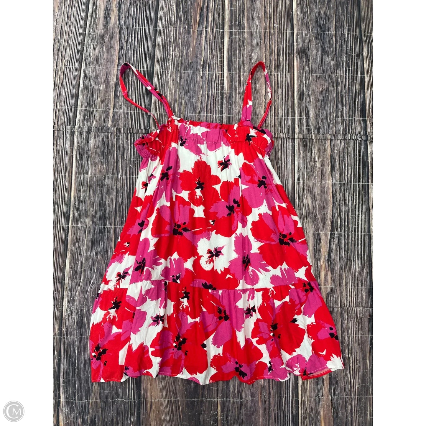 Tank Top By Blue Rain In Pink & Red, Size: L
