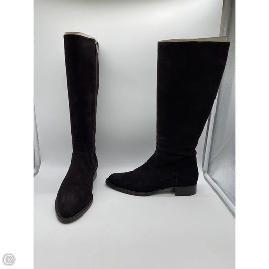 Boots Knee Flats By Aquatalia In Brown, Size: 9.5